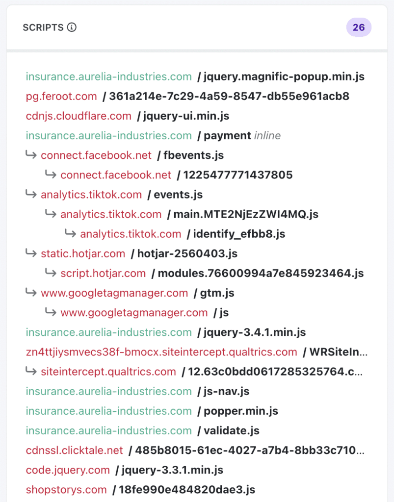 PCI4.0 compliance payment details script inventory