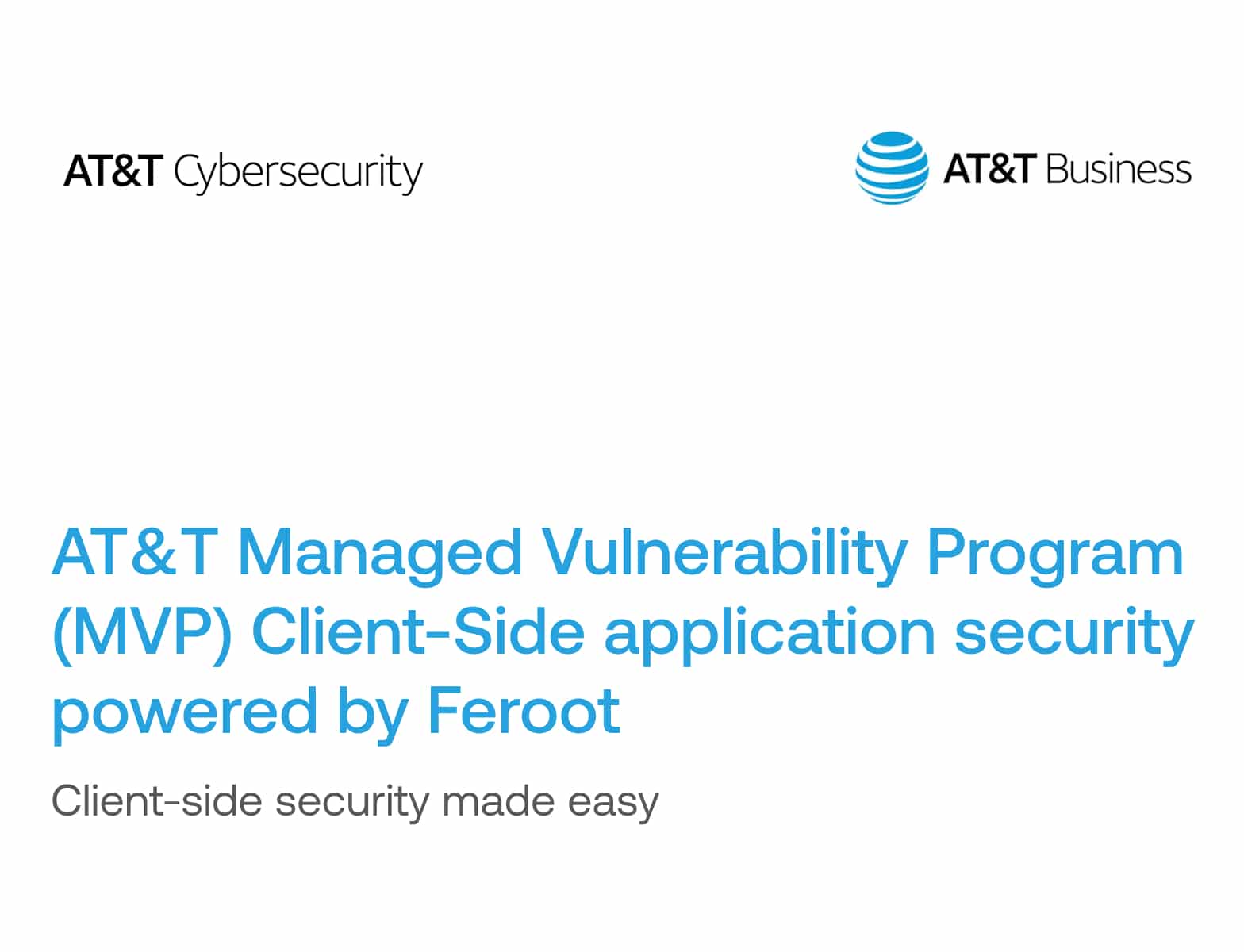 ATT Client Side Feroot Product Brief