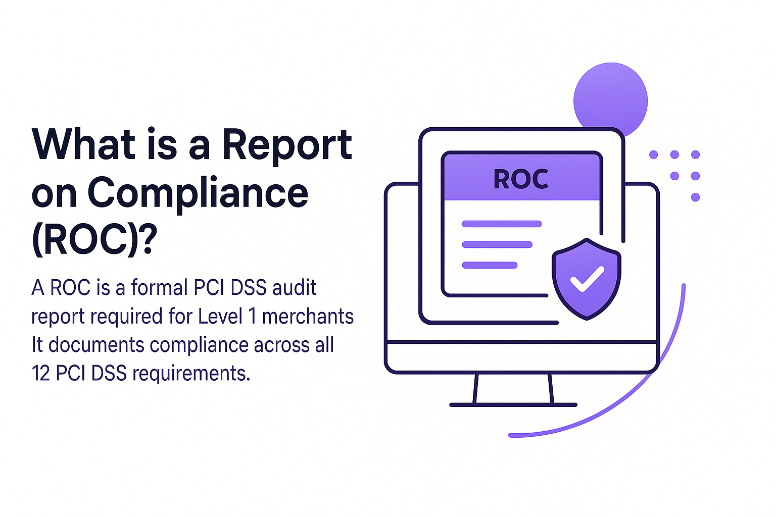 Report on Compliance (ROC) graphic.