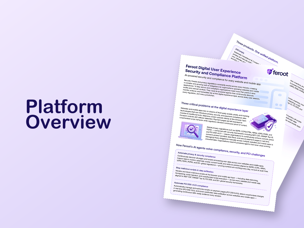Feroot Platform Overview Infosheet